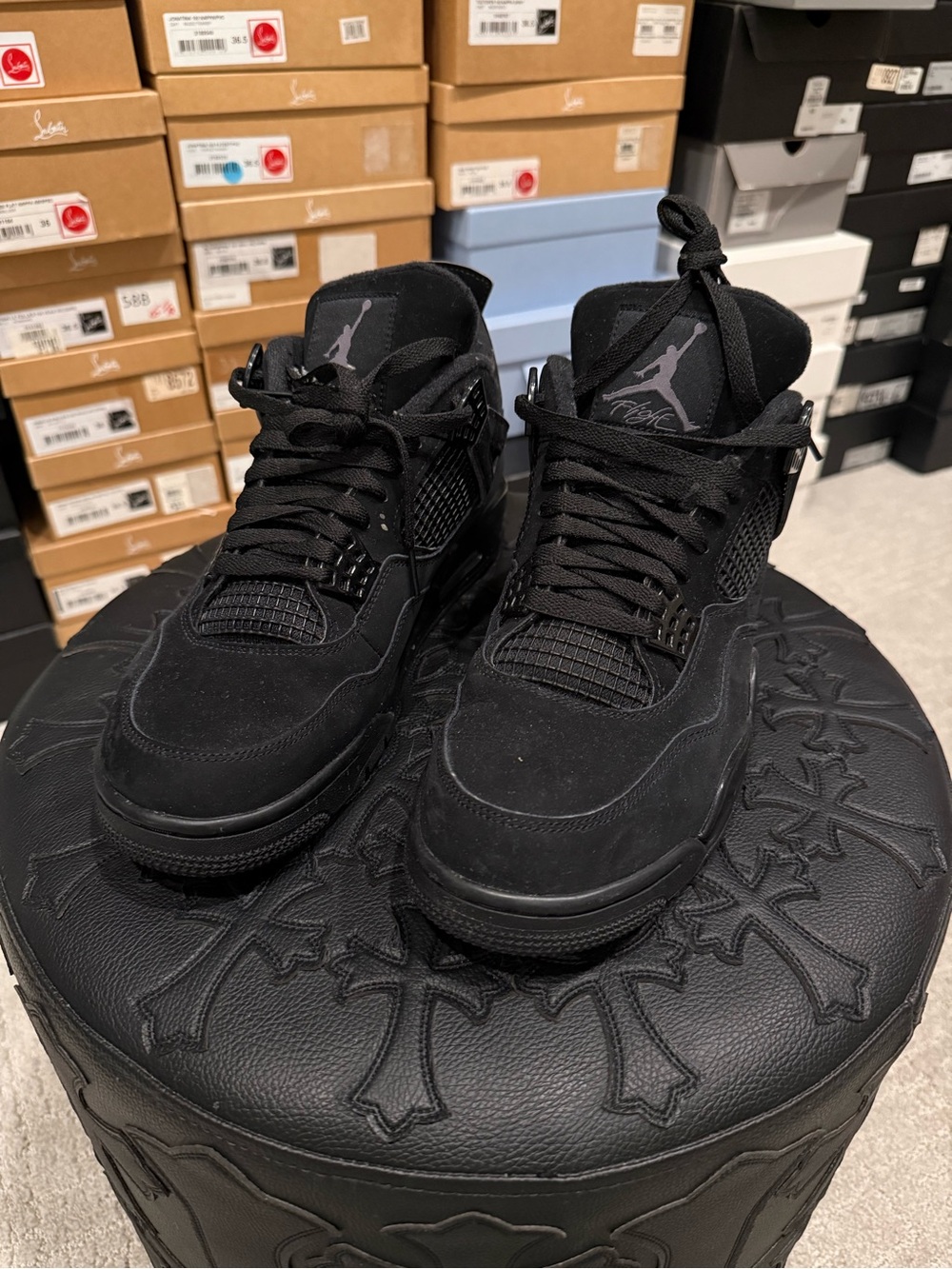 Nike Air Jordan 4 Retro "Black Cat" - Picture 2 of 6